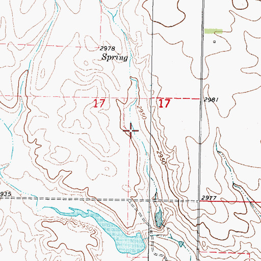 Topographic Map of Neufeld Number 1 Dam, MT