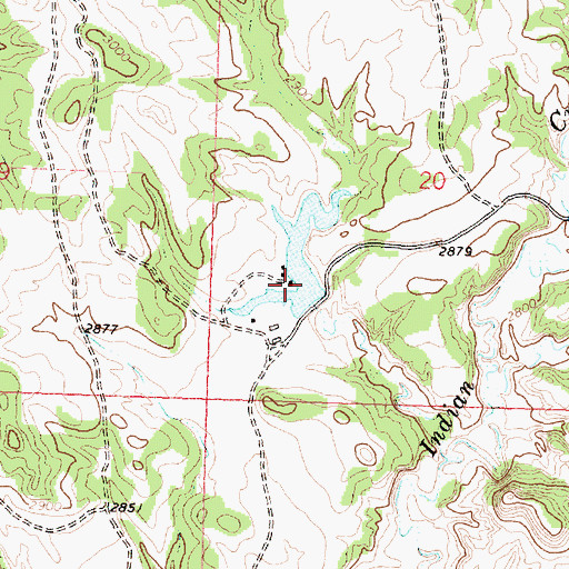 Topographic Map of 7-B Reservoir Dam, MT