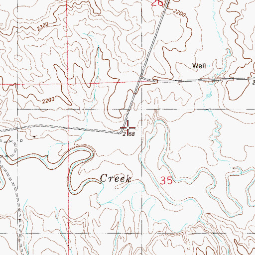 Topographic Map of Aluminum Dam, MT