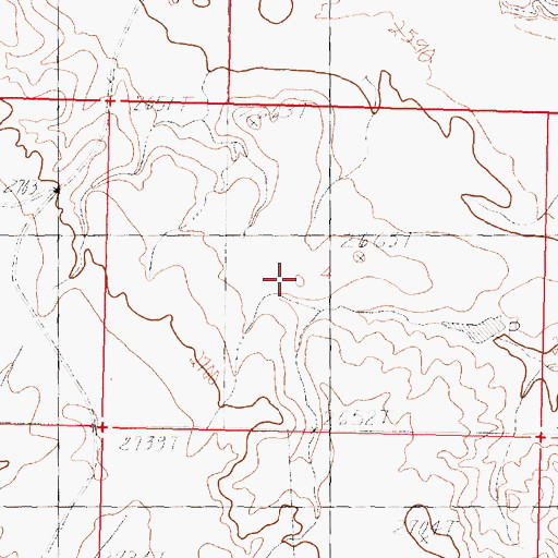 Topographic Map of Beil Dam, MT