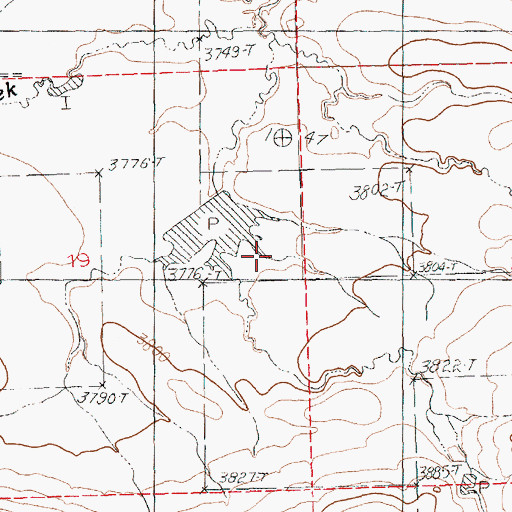 Topographic Map of Van Haur Dam, MT