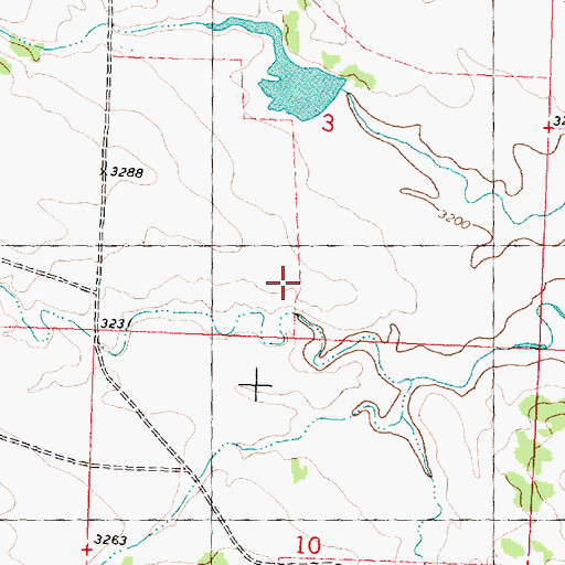 Topographic Map of Jones Dam, MT