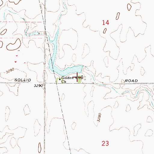 Topographic Map of Howard Johnson Dam, MT