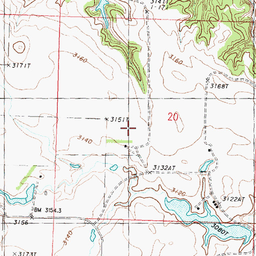 Topographic Map of Clark Dam, MT