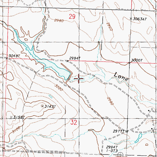 Topographic Map of Saylor Dam, MT