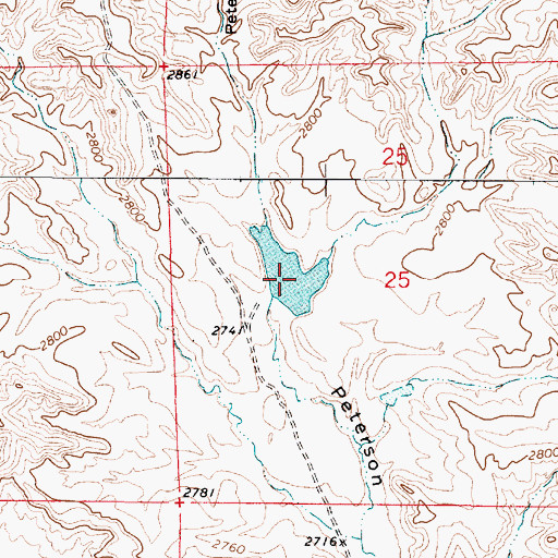 Topographic Map of Severson Number 2 Dam, MT
