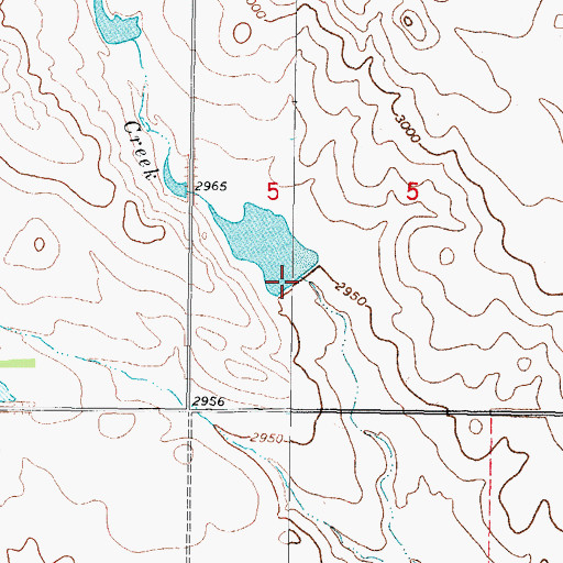Topographic Map of Tarum Number 2 Dam, MT