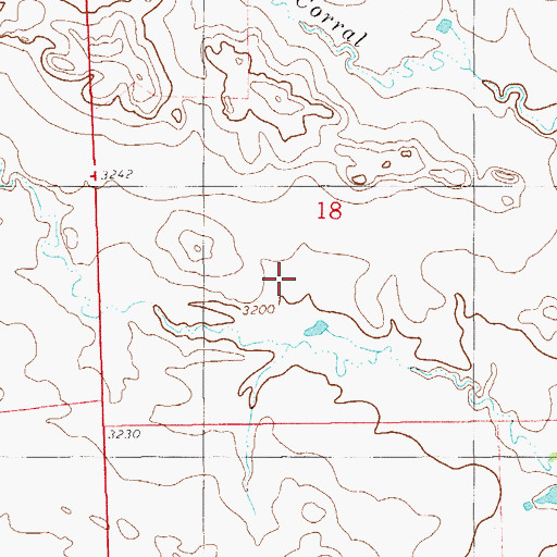 Topographic Map of Setine Dam, MT