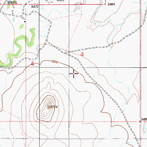 Topographic Map of Traucks Dam, MT