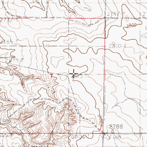 Topographic Map of L Quick Dam, MT