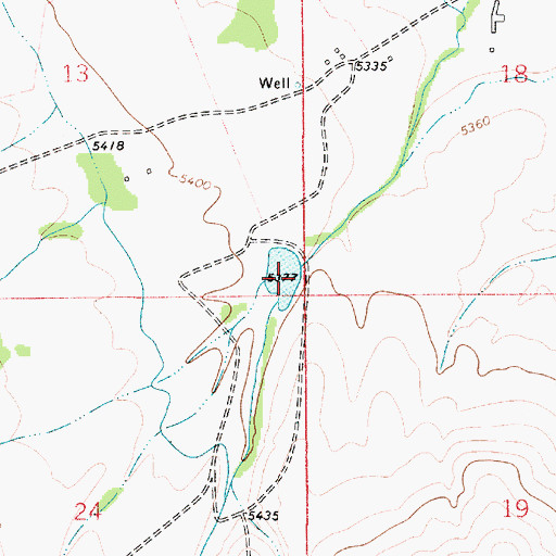 Topographic Map of Springdale Number 3 Dam, MT