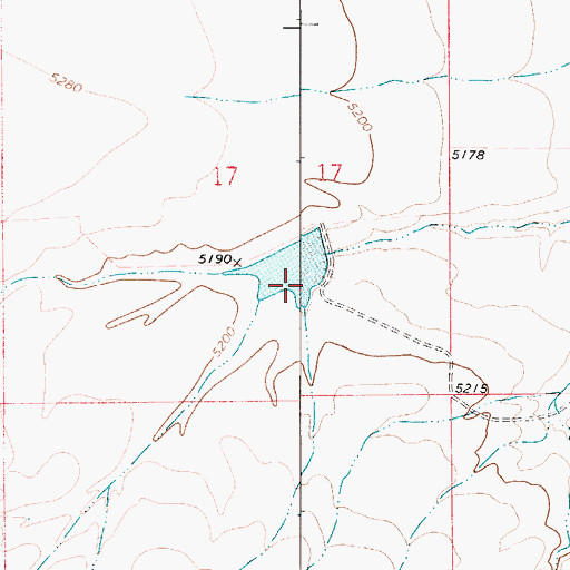 Topographic Map of Springdale Number 4 Dam, MT