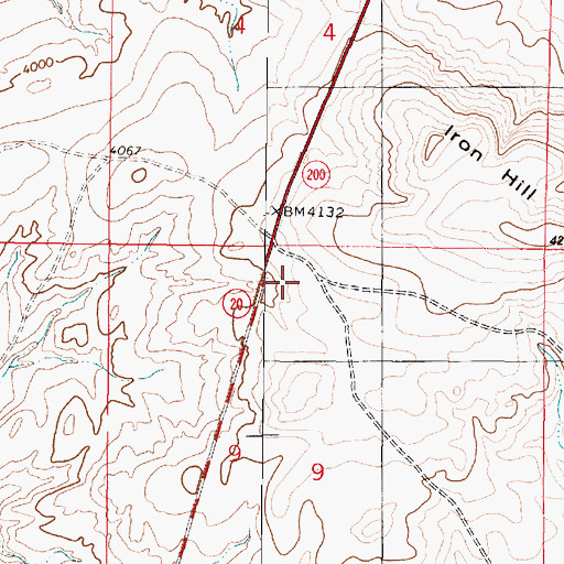 Topographic Map of Huterite Colony Dam, MT