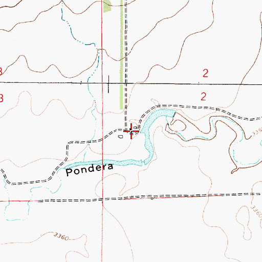 Topographic Map of Skorupa Dam, MT