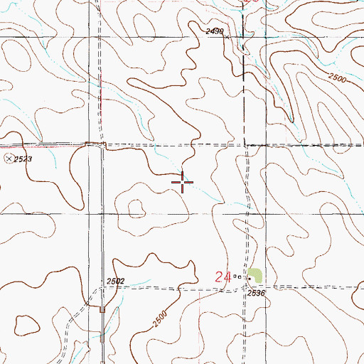 Topographic Map of Jet Set Dam, MT