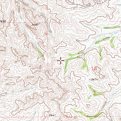 Topographic Map of Smith Creek Grazing District Dam, MT