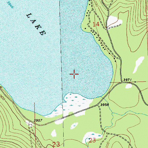 Topographic Map of Ashley Dam, MT