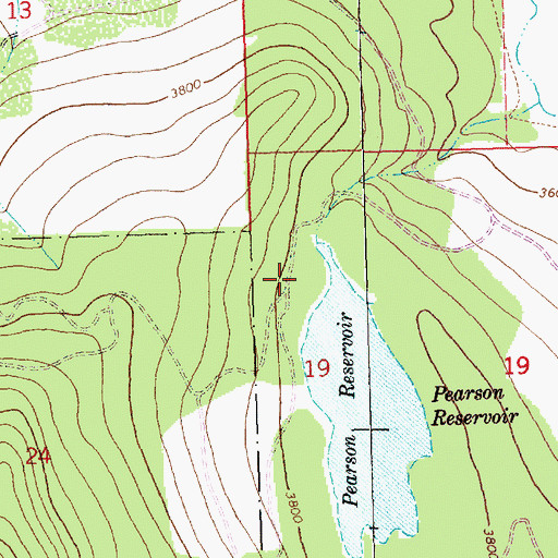 Topographic Map of Hardy Dam, MT