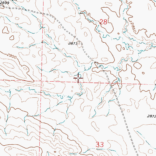 Topographic Map of Rockwell Dam, MT