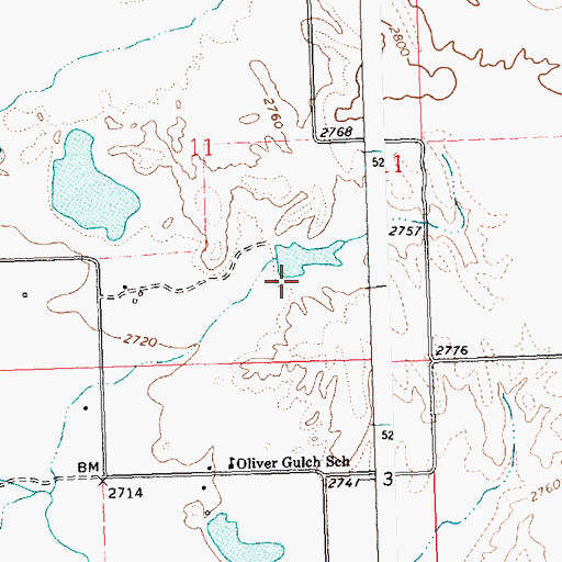 Topographic Map of Christensen Dam, MT