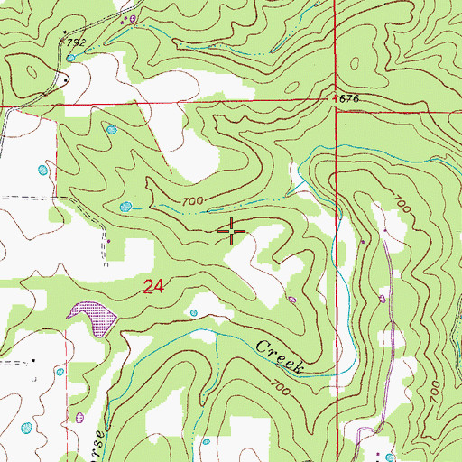 Topographic Map of Lake Brown, AR