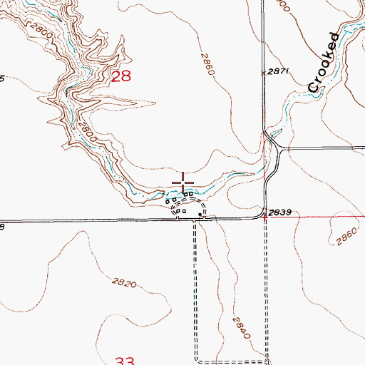 Topographic Map of Pegar Fish Dam, MT