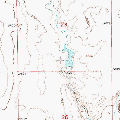 Topographic Map of Knottnerus Dam, MT