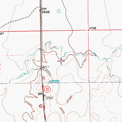 Topographic Map of Sibra Dam, MT