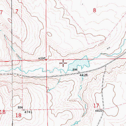 Topographic Map of Wilson Dam, MT