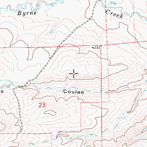 Topographic Map of Antares Dam, MT