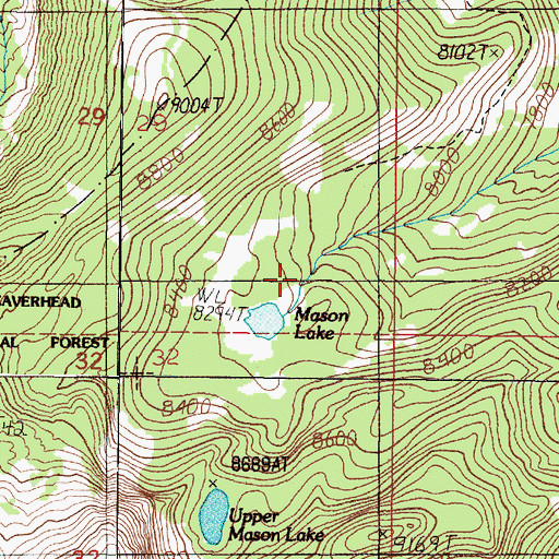 Topographic Map of Marsh Lake Dam, MT