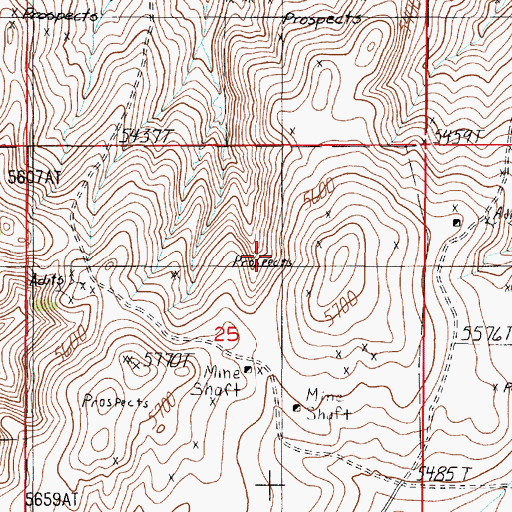 Topographic Map of Jackson Dam, MT