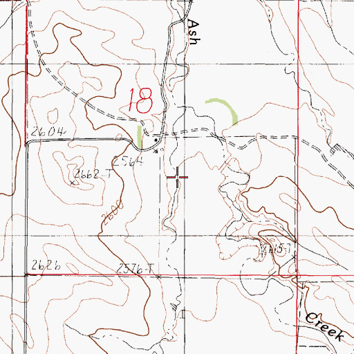 Topographic Map of R Mothershead Dam, MT