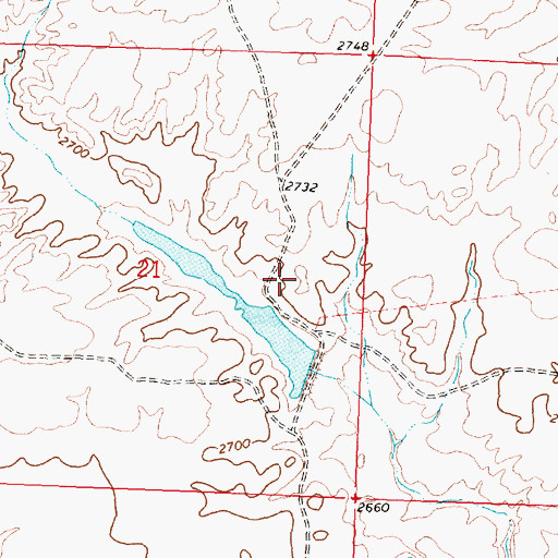 Topographic Map of Kelso Number 1 Dam, MT