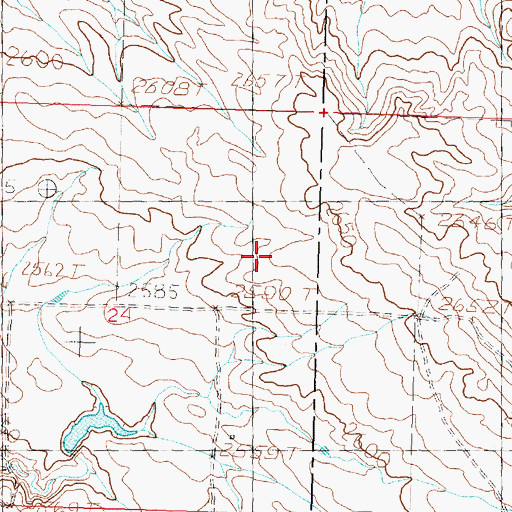 Topographic Map of Chanlin Dam, MT