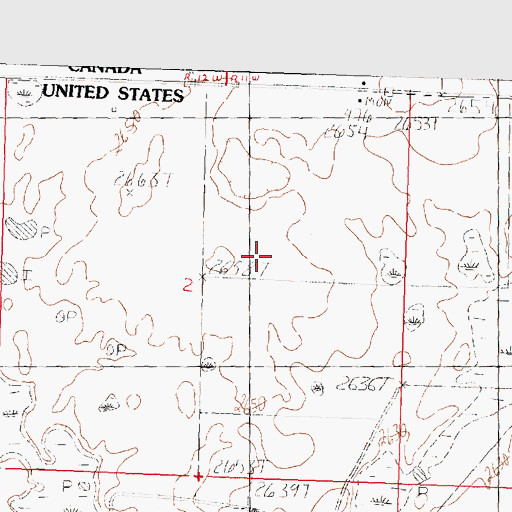 Topographic Map of Clausen Dam, MT