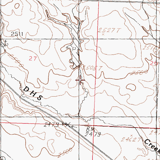 Topographic Map of Tillman Number 1 Dam, MT