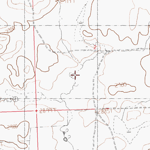 Topographic Map of Nicholson Dam, MT
