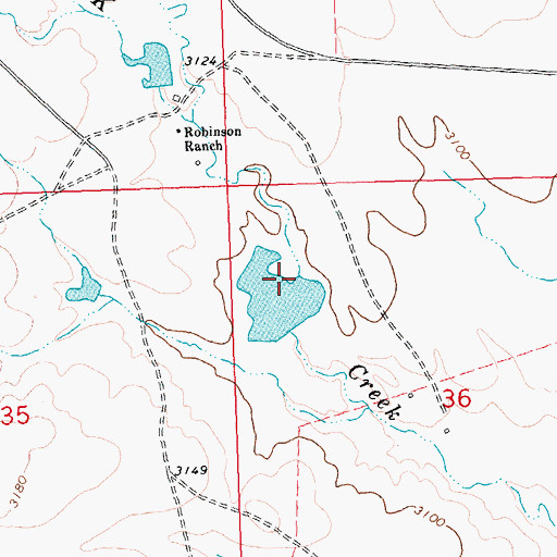 Topographic Map of Lazy J-D Number 2 Dam, MT