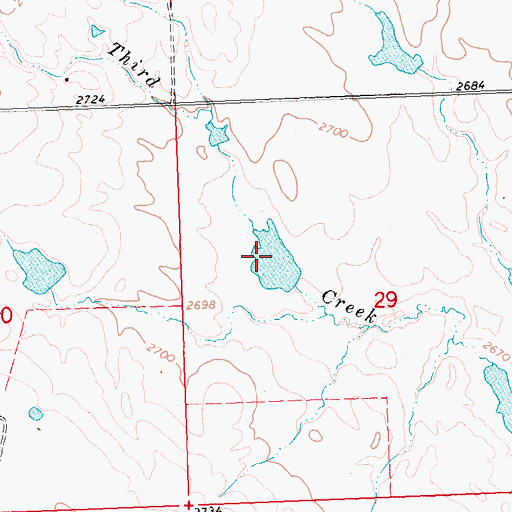 Topographic Map of Roth Number 1 Dam, MT
