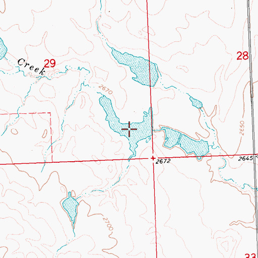 Topographic Map of Roth Number 2 Dam, MT