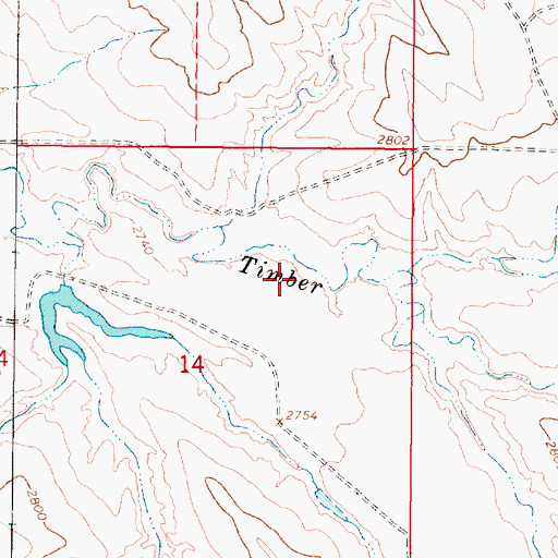 Topographic Map of Lower Dam, MT