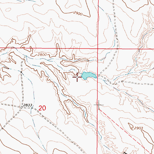 Topographic Map of McMullin Brothers Cooperative Dam, MT