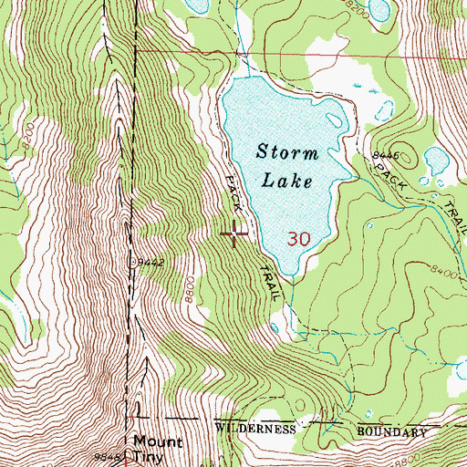 Topographic Map of Storm Lake Dam, MT