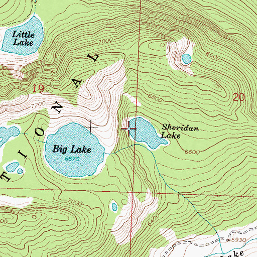 Topographic Map of Sheridan Lake Dam Number 2, MT