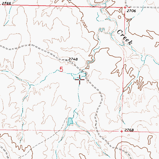 Topographic Map of Porcupine Dam, MT