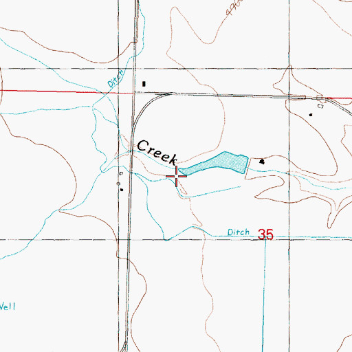 Topographic Map of Heapby Reservoir Dam, MT