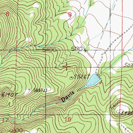 Topographic Map of Dupont Number 1 Dam, MT