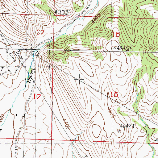 Topographic Map of Anderson Dam, MT