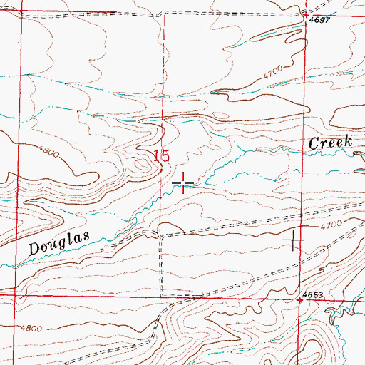 Topographic Map of Manley Number 3 Dam, MT